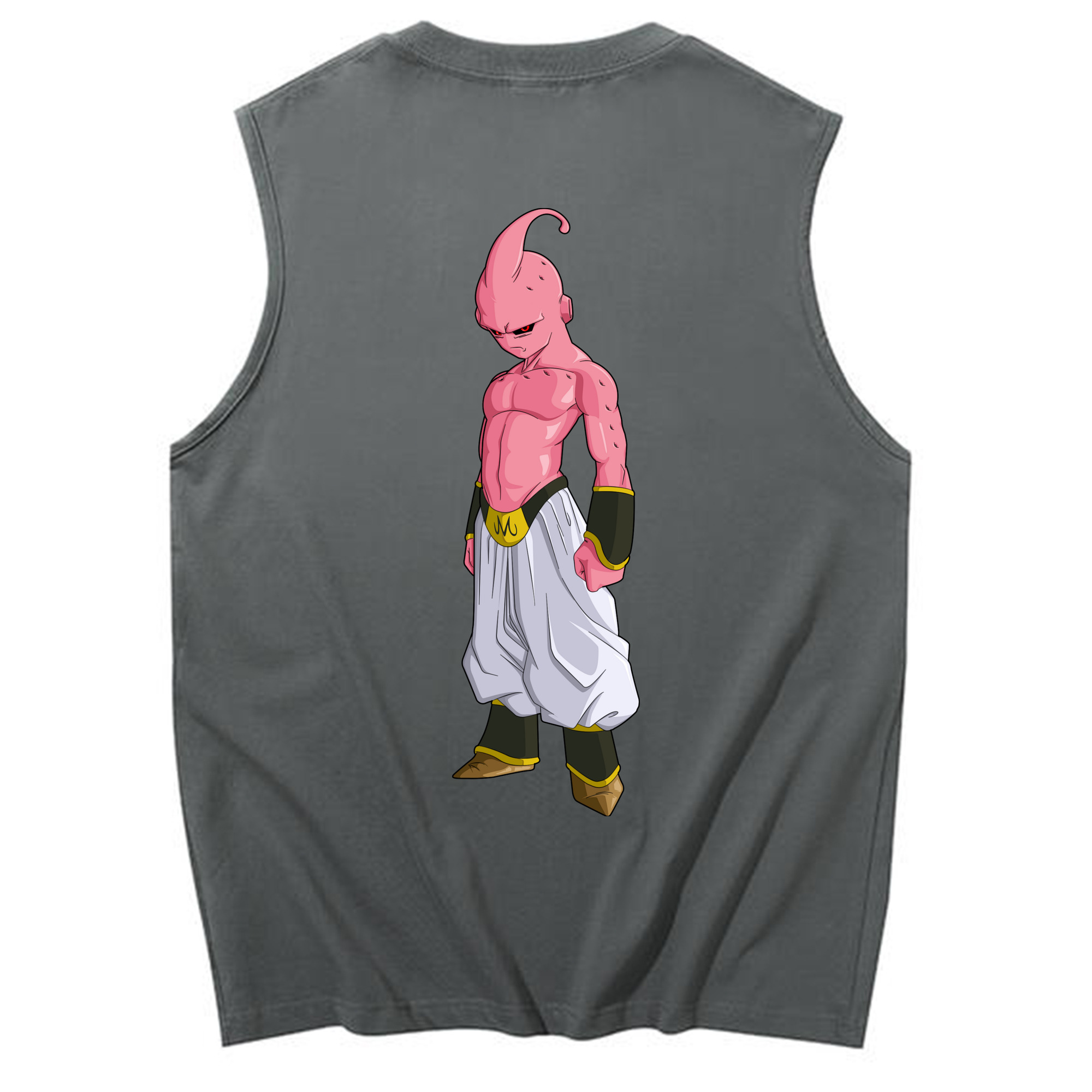（画像用） ドラゴンボール 魔人ブウ DRAGON BALL Majin Buu コットン100％タンクトップ（背面プリント）